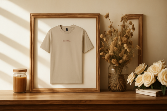 T-Shirt beige lifestyle